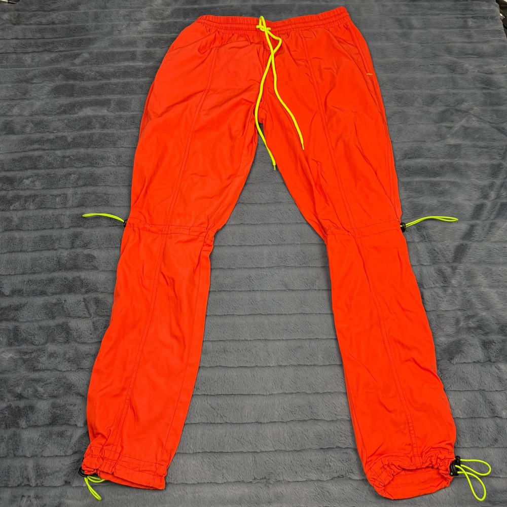 EPTM Mens Hyper Track Pants Orange Neon Yellow Bungee Joggers EP15028 Small